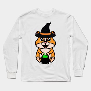 Cute Hamster is a witch Long Sleeve T-Shirt